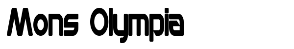 Mons Olympia font preview